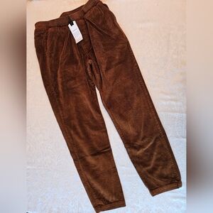 Brown Corduroy Track Pants for Men, Snover, NWT, 2XL, Streetwear
